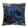thumbnail image 1 of JEUXUS  Dark Blue Throw Pillow Covers for Couch  Flower Blue Pillows Decorative Throw Pillow Covers Bed Living Room Pillow Cases Farmhouse Pillow Covers for Spring Summer (Blue), 1 of 5