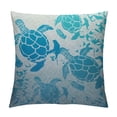 thumbnail image 1 of JEUXUS  Decorative Pillow Cover, Lumbar Sea Turtle Pillow Cover Modern Farmhouse Cushion Case Home Decor for Living Room Patio Sofa Couch Chair, 1 of 5