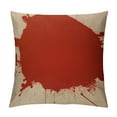 thumbnail image 1 of JEUXUS Decorative Square Throw Pillow Cover Dirty Red Splattered Spray Ink Watercolor Colorful Blob Spectrum Splashing Artwork White Abstract Pillow Cover for Sofa Couch Home Decoration, 1 of 5