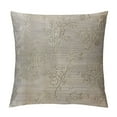thumbnail image 1 of RUIYC Decorative Throw Pillow Case Farmhouse Pattern Brown Beautiful Floral Blossom Florets Bud Crewel Cushion Cover Pillowcase or Couch Sofa Bed, 1 of 5