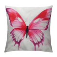 thumbnail image 1 of JEUXUS  Decorative Throw Pillow Cover,  Butterfly Double-Sided Decorative Pillowcases for Living Room Couch Bed, Trendy Pink Gifts for Women Men Home Decor, 1 of 5
