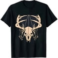thumbnail image 1 of JEUXUS Deer Skull Compound Bow Retro Hunting Archery Dad Archer T-Shirt, 1 of 3