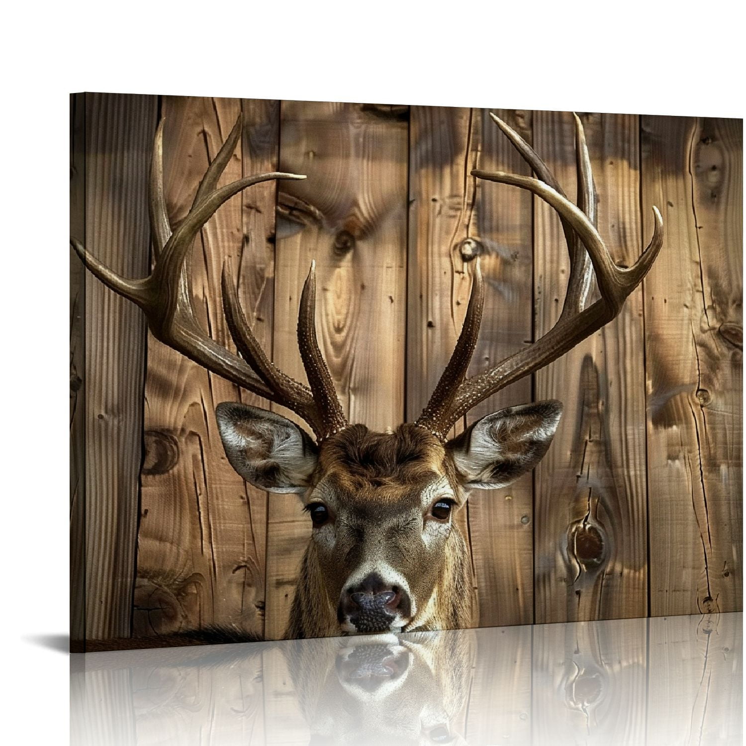 JEUXUS Deer Wall Art Bathroom Decor Deer Pictures Hunting Wall Decor ...