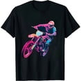 thumbnail image 1 of JEUXUS Dirt Bike Riding Motocross Lover Kids Boys Motorcycle Rider T-Shirt, 1 of 3