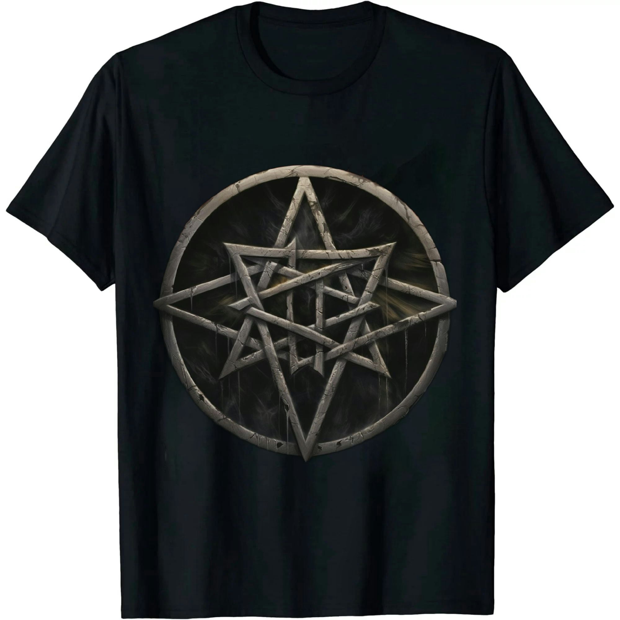 Disturbed Riveted Band Logo T-Shirt | Men's Mineral Wash Charcoal Grey Official Merch - View #3