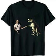 JEUXUS Doberman Mom Dobe Dobie Doberman Pinscher Dog Dinosaur Women T-Shirt