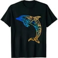 thumbnail image 1 of JEUXUS Dolphin Vintage Retro Throwback Vacation T-Shirt, 1 of 3