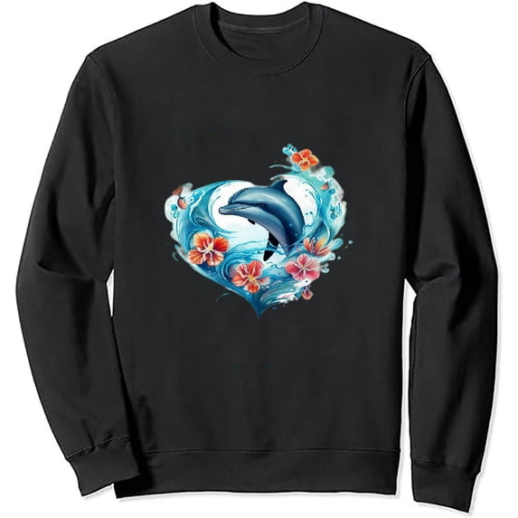 JEUXUS Dolphin Women Kids pullover