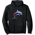 thumbnail image 1 of JEUXUS Dolphin underwater design dolphins Pullover Hoodie, 1 of 3