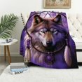 thumbnail image 1 of JEUXUS  Dreamcatcher Wolf Blanket for Bed, Dreamcatcher Throw Blanket for Women, Men and Kids Super Soft Plush Wolf Blanket Throw Blanket - King Size Blanket, 1 of 6