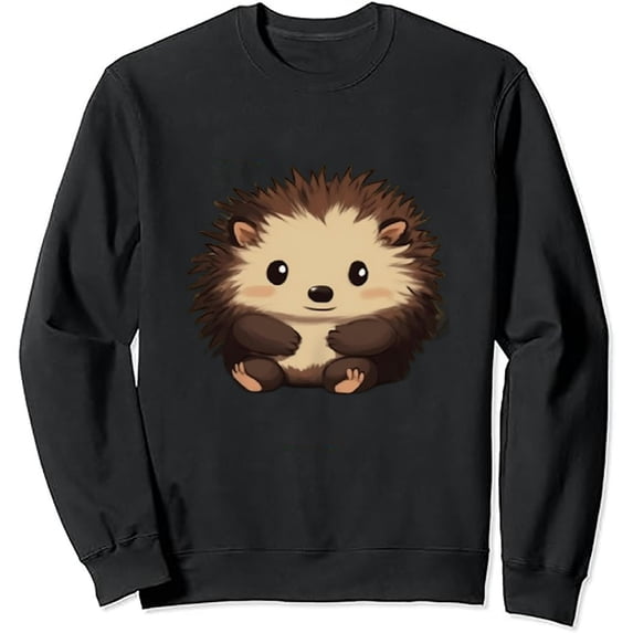 JEUXUS Easily Distracted By Hedgehogs Cute Hedgehog Pullover Sweatshirts