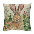 thumbnail image 1 of JEUXUS Easter Pillow Covers He is Risen Eggs Rabbit Bunny Ears Easter Decorations Outdoor Pillows Decorative Throw Pillows Cases Decorations Spring Cushion Covers for Home Couch, 1 of 5