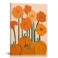 thumbnail image 1 of RUIYC  Fall Wall Art, Fall Canvas Wall Art, Rustic Autumn Pumpkin Harvest Fall Thanksgiving Print Framed Canvas Painting Artwork For Home Kitchen Bedroom Living Room Decor 16x20 in, 1 of 4