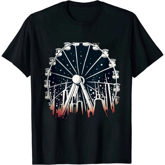 JEUXUS Ferris Wheel Adventure Ride Family Day Carnival T-Shirt