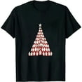 thumbnail image 1 of JEUXUS Fishing Poles and Fish Christmas Tree Holiday T-Shirt, 1 of 3