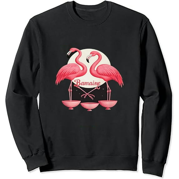 JEUXUS Flamingo Life Is All About Balance Cute Flamingo Long Sleeve T-Shirt Funny T-Shirt