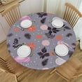 thumbnail image 1 of JEUXUS Flamingo Round Table Cover Resistant Waterproof Tablecloth 60 Inch Washable for Kitchen Party Picnic Pink, 1 of 7