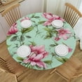 thumbnail image 1 of JEUXUS Floral Tablecloth Flower Round Tablecloth Washable Table Covers Spring Flowers Table Cloth Home Parties Holiday Dinner Party Dining Room Kitchen Decor, 1 of 7