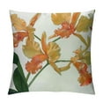 thumbnail image 1 of JEUXUS  Flower Orange Decorative Pillow Covers,Purple Plant Watercolor Floral with Orchid Flowers On Double Sided Throw Pillow Covers Sofa Cushion Cover Square, 1 of 5