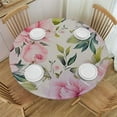 thumbnail image 1 of JEUXUS  Flower Tablecloth, Pink Floral Table Cloth for Tables,Waterproof Resistant Durable Rose Table Cover for Valentines,Parties,Wedding Use Spring/Summer, 1 of 7