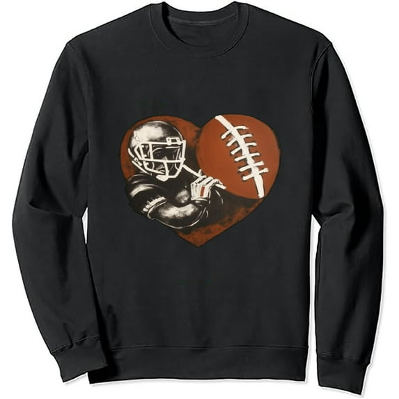 RUIYC Football Is My Favorite Season Sweatshirt Football Women men Football Love Casual Long-Sleeve Sweatshirt