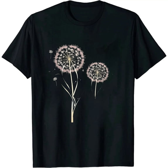 JEUXUS Forest Animal Insect Dandelion Dragonfly T-Shirt