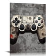 thumbnail image 1 of JEUXUS Framed Black and White Gamepad Gamer Canvas Wall Art for Game Room Wall Decor Retro Gamer Decor for Boys Room Gaming Posters Prints Pictures Painting Artwork Video Games Gift for Gaming Lover, 1 of 4
