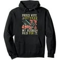 thumbnail image 1 of JEUXUS Freedom Isn't Free - Proud Wife Of A Vietnam Veteran Ribbon  Hoodie, 1 of 3