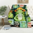thumbnail image 1 of JEUXUS  Frog Blanket, Just A Girl Who Loves Frogs, Frog Gifts for Frog Lovers, Frog Gifts for Girls, Cute Funny Frog Print Blanket for Women Kids, Soft Cozy for Couch Throw Blanket, 1 of 6