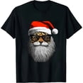 thumbnail image 1 of JEUXUS Funny Christmas Santa Claus Face Sunglasses with Hat Beard T-Shirt, 1 of 3