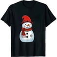 thumbnail image 1 of JEUXUS Funny Christmas Snowman Tee Cute Santa Men Women kids Gift T-Shirt, 1 of 3