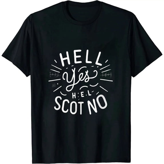 JEUXUS Funny Law of Attraction Gift Hell Yes Hell No Intuitive T-Shirt