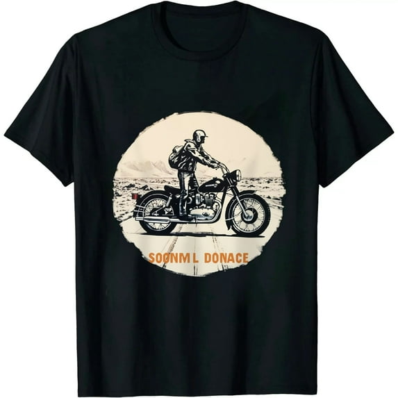 JEUXUS Funny Motorcycle Original Social Distancing T-Shirt