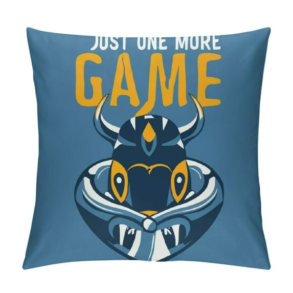 RUIYC Gamer Game Soft Throw Pillow Cover, Gamer Gifts, Cushion Cover for Sofa Bed Home Game Room Decor Gamer Room Decor for Boys