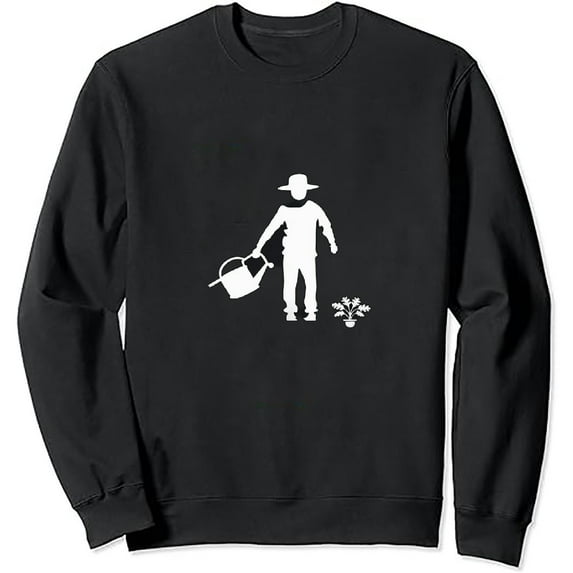 JEUXUS Gardener watering can T-Shirt Long-sleeved T-shirt Funny Shirt