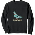 thumbnail image 1 of JEUXUS Gen Z Humor Pigeon Inverted Colors Long Sleeve T-Shirt, 1 of 3