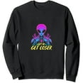 thumbnail image 1 of JEUXUS Get In Loser Funny Unidentified Flying Object Retro Alien pullover, 1 of 3