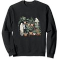 thumbnail image 1 of JEUXUS Ghost Plant Lady Sweatshirt, Plant Lover Gift, Ghost Crewneck Sweatshirt, Spooky Gardener Shirt, Cute Ghost Sweater, Botanical Sweatshirt, 1 of 3