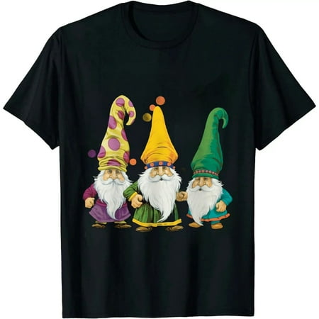 JEUXUS Gnomes Mardi Gras Shrove Tuesday Gnome Apparel T-Shirt