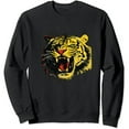 thumbnail image 1 of JEUXUS Golden Tiger Face Tee For Men Women pullover, 1 of 3