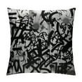 thumbnail image 1 of JEUXUS  Graffiti Abstract Tags Decorative Throw Pillow Cover, Letters Without Meaning Hand Street Square Pillowcase Blended Double Sided No Inserts for Bedroom Living Room, 1 of 5