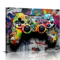 thumbnail image 1 of JEUXUS Graffiti Canvas Wall-Art For Bedroom - Gaming Wall Art For Teen Boys - Abstract Painting Pop Art Modern Home Wall Decor Ready to Hang Size 20x16 inch, 1 of 4