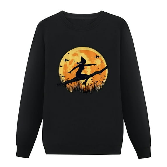 JEUXUS Gymnastic Riding Broom, Halloween Gymnastics Pullover