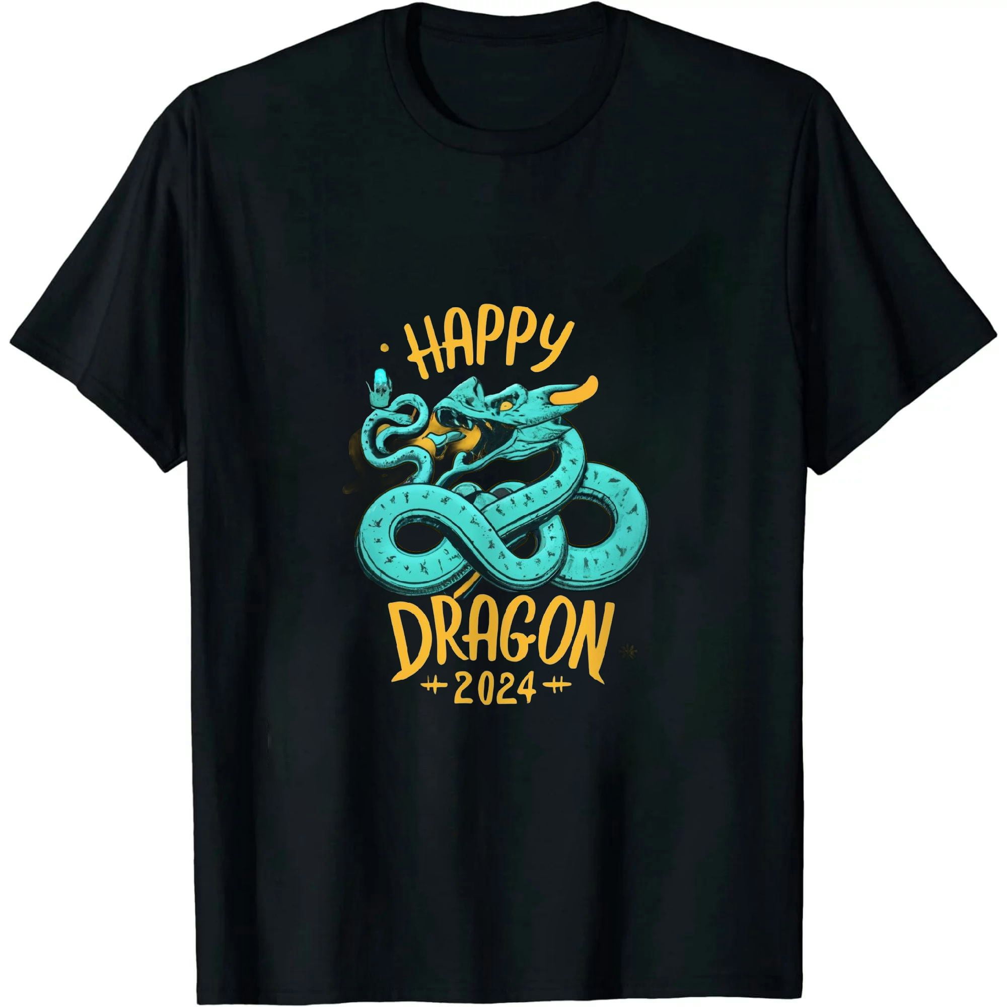 JEUXUS Happy 2024 Chinese New Year 2024 Year of the Dragon 2024 T-Shirt ...