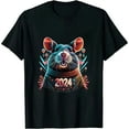thumbnail image 1 of JEUXUS Happy 2024 New Years Eve Party Supplies 2024 Happy New Year T-Shirt, 1 of 3
