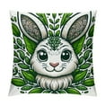 thumbnail image 1 of JEUXUS  Happy Easter Buffalo Plaid Rabbit Throw Pillow Cover,Eucalyptus Leaves Hello Spring Cushion Case Decoration for Sofa Couch, 1 of 5