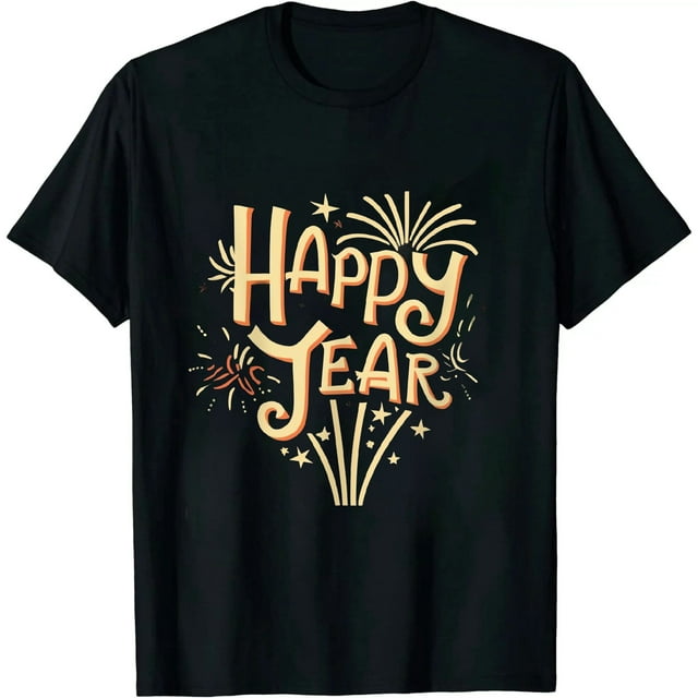 JEUXUS Happy New Year New Years Eve Party T-Shirt - Walmart.com
