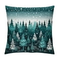 thumbnail image 1 of JEUXUS Happy New Year Throw Pillow Cover, Winter Holiday Farmhouse Cushion Case for Sofa Couch, 1 of 5
