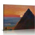 thumbnail image 1 of JEUXUS Haystacks Series Meule by Claude Monet Canvas Wall Art Canvas Print Famous Art Painting Reproduction Fine Art Oil Paintings Modern Art Home Decor Ready to Hang 20x16 inch, 1 of 4