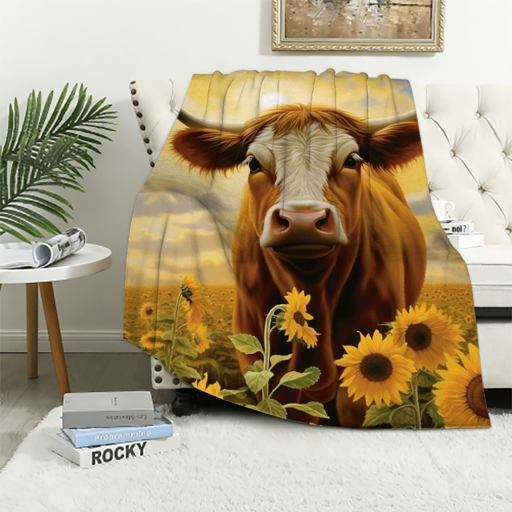Highland Cow Quilted Blanket GFTOYC2327